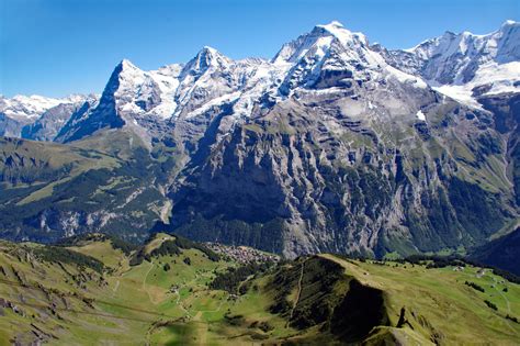 Eiger Monch And Jungfrau From The Shilthorn By Judgeted Pentax User