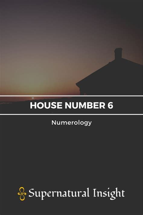 House Number 6 Numerology Channels The Vibration Of Love And Brings