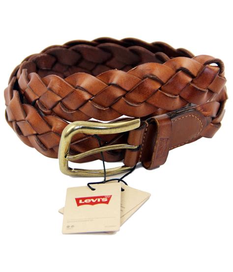 Levis® Retro Mod Leather Weave Vintage Braid Belt In Tan