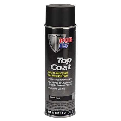 Por 15 Chassis Black Topcoat 14 Oz Spray Tp Tools And Equipment