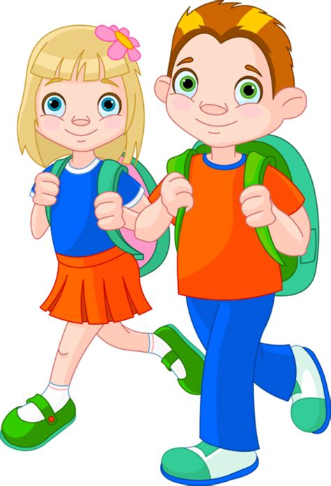 Library Of Girl Go To School Clip Transparent Png Files