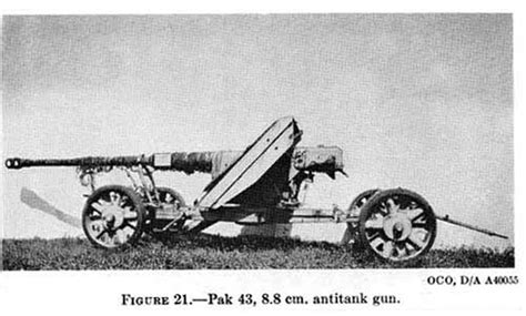 Pak 43 Panzerabwehrkanone 43 88mm Towed Anti Tank At Gun