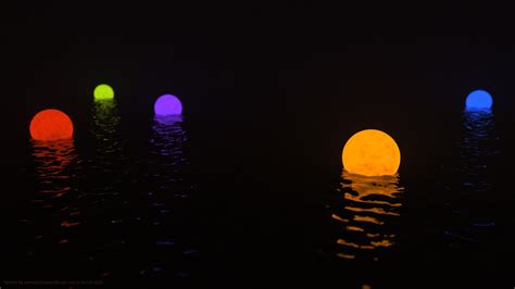 2560x1440 Floating Spheres Of Light 1440p Resolution Wallpaper Hd