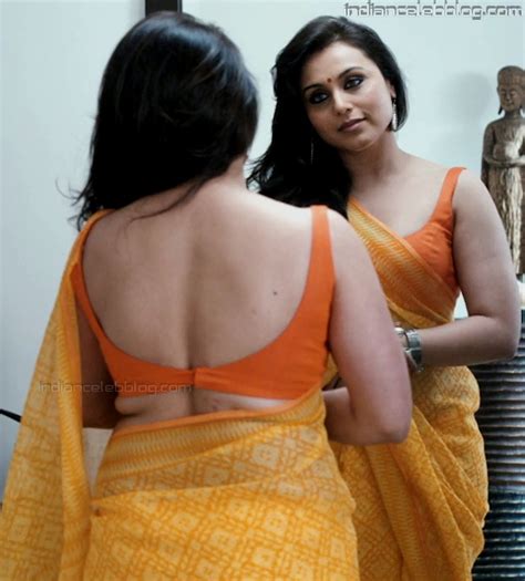 Rani Mukherji Bombay Talkies Sexy Backless Blouse Saree Stills Hd Caps