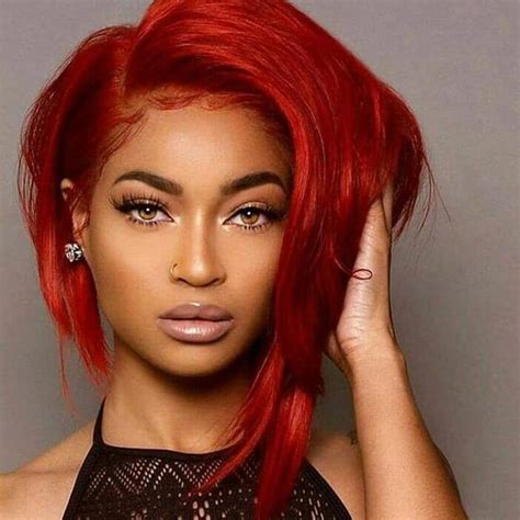 Red hair color red color hair colors colours ginger black black roots shades of red cute hairstyles redheads. Dark Red Hot Selling Human Hair Bob Wig 2018 Summer ...
