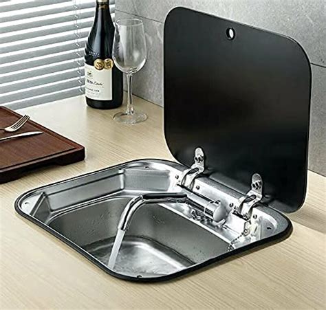 Rv Outdoor Sink Rv Folding Sinkandcold Hot Faucet Stainless Steel Rv Sink