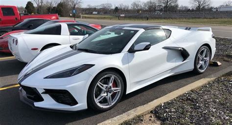2020 Corvette C8 Turns Heads With White Paint And Racing Stripes