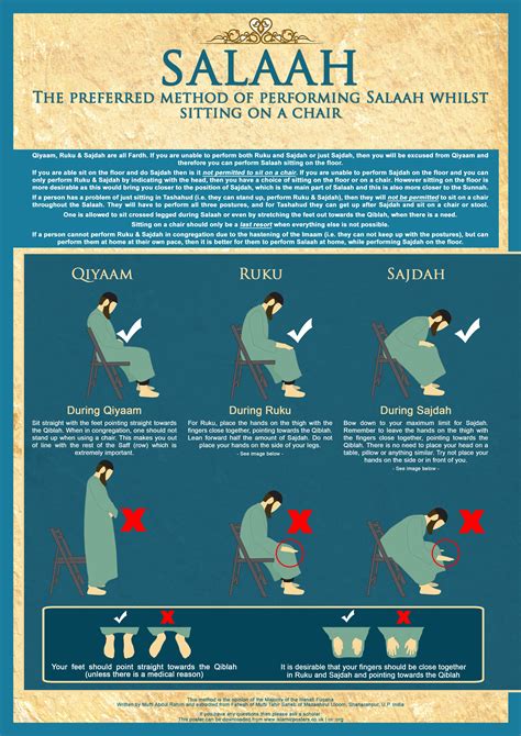 How To Pray Your Salahsalat Whilst Siting In A Chair Note This Is