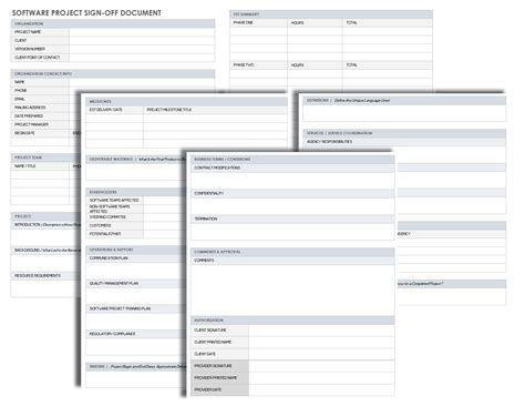 Free Project Sign Off Templates Smartsheet