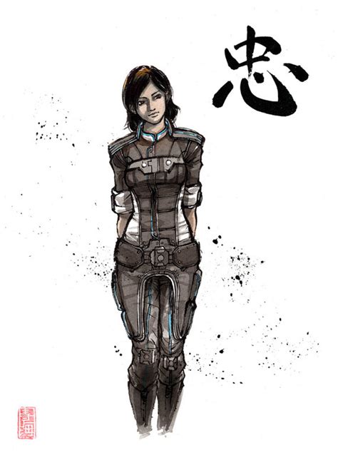 8x10 Print Samantha Traynor From Mass Effect 3 With Japanese Etsy New