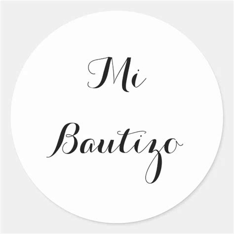 Mi Bautizo Stickers Zazzle