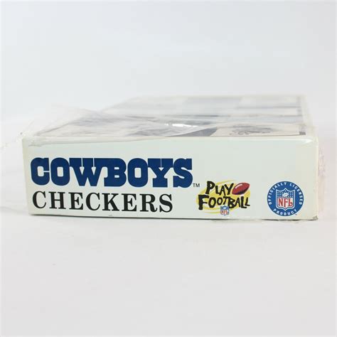 Vtg Dallas Cowboys Checkers Board Game Nfl Football Team Vs San