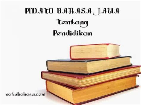 Sesorah Basa Jawa Tema Pendidikan