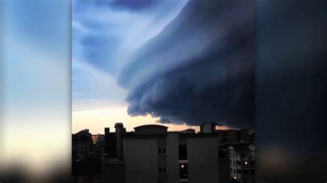 Shelf Cloud Swallows Sky In New Jersey Wow Youtube