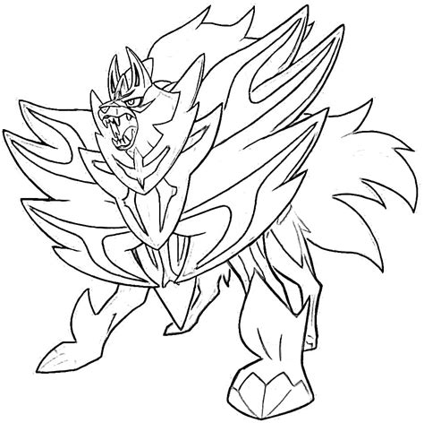 Zamazenta Coloring Pages Free Printable Coloring Pages For Kids