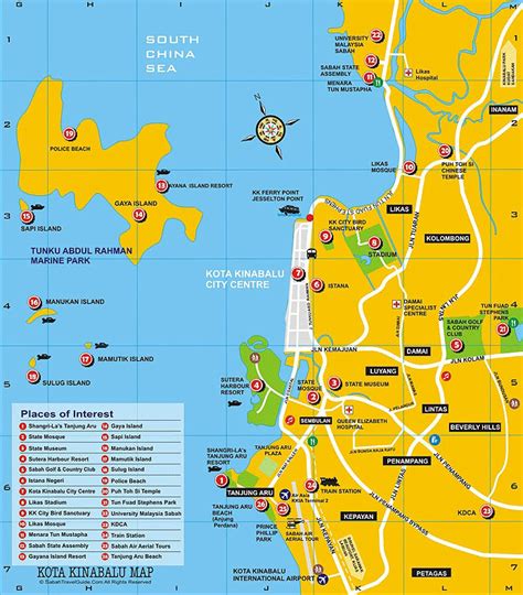 Road map from kota kinabalu to jalan tun hussien onn. Michaela und Peter's Webpage in Malaysia