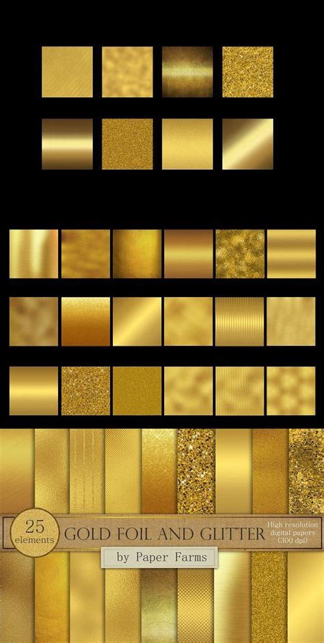 Gold Foil And Glitter Gold Foil Gold Texture Glitter
