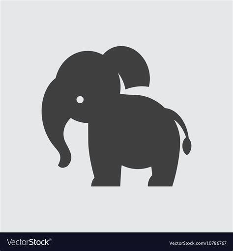 Elephant Icon Vector 8734 Free Icons Library