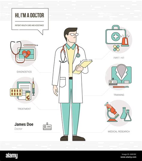 Professional Doctor Infographic Skills Resume With Tools Medical Stock