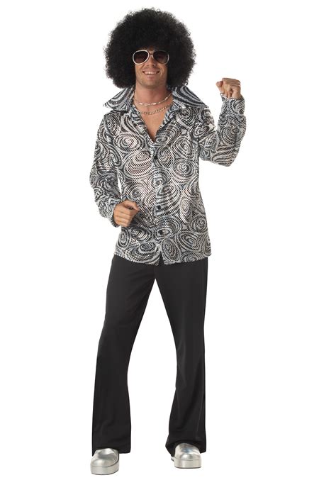 Mens Disco Costume Shirt 70s Halloween Costumes