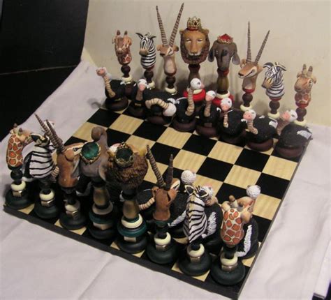 Animals Of Africa Chess Set Chess Board Chess Set Chess Ts