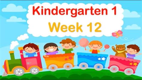 Kindergarten 1 Week 12 2nd Term Youtube