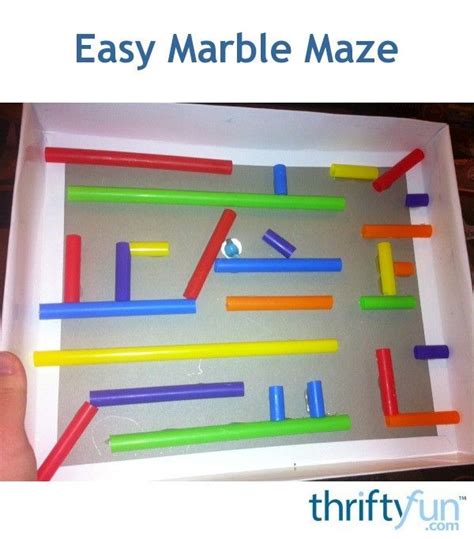 Making A Drinking Straw Marble Maze Marble Maze Maze Maze Games For