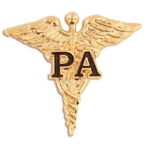 Pa Caduceus Wings Lapel Pin Physicians Assistant Medical Pins