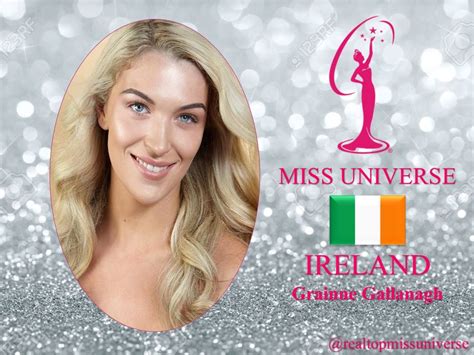Grainne Gallanagh Miss Universe 2018 Contestant Banner Ireland