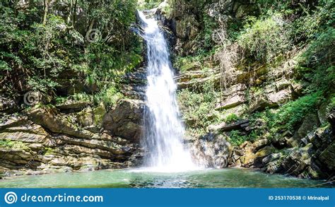 Bhalu Gaad Waterfall Mukteshwar Uttarakhand Stock Photo Image Of