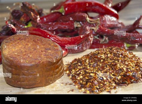 Nduja A Typical And Traditional Salami Of Spilinga In Calabria Stock