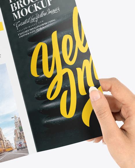 Download A6 Brochure Mockup Hand Free Free Hand Ipad Pro Mockup Mockuptree Simple Edit With Smart Layers Product Mockups