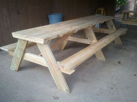 A While Ago I Was Asked To Build A Couple Large Picnic Tables They