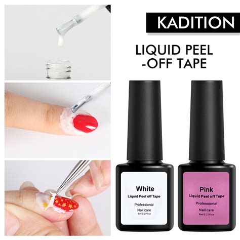 Kadition Skin Care Liquid Peel Off Liquid Latex Nail Lacquer Easy To