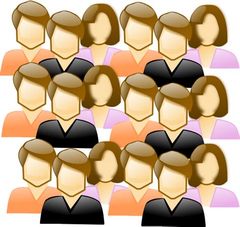 Crowd Of People Clipart Clip Art Crowds Of People Sil