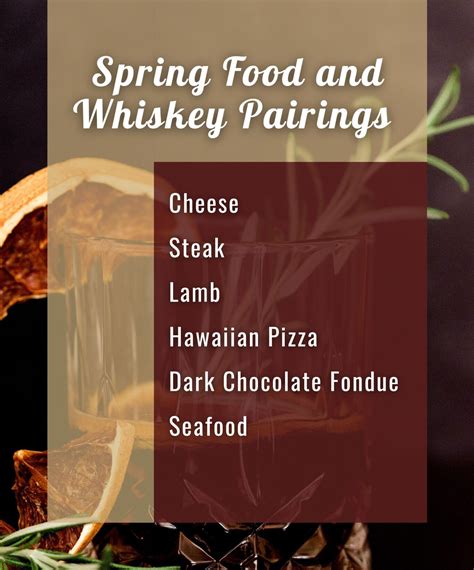 Spring Whiskey Pairings A Seasonal Guide The Barrel Mill