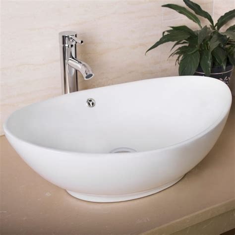 These vessel sink faucets are much more visually appealing than are the old traditional water spout and the stubby, boring hot and cold handles or knobs. Buy Cheap Bathroom Porcelain Ceramic Vessel Sink Basin ...