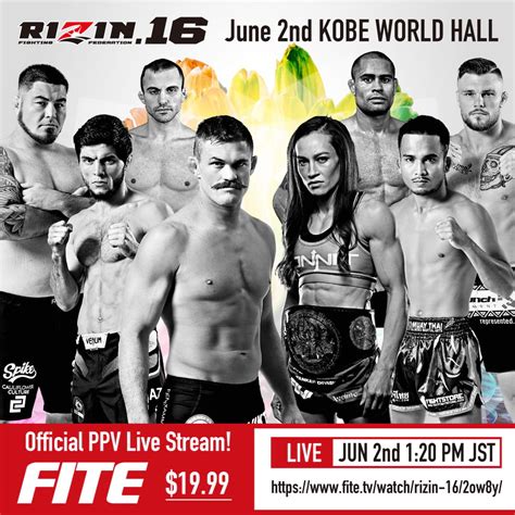 How To Watch Rizin 16 Updated Fight Card Live Results Fighters Only