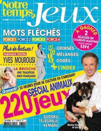 Founded in 1968 the magazine targets seniors. mots fleches gratuits notre temps
