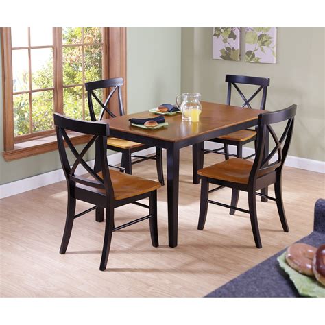 Cherry Wood Dining Room Table Transitional Style 7 Piece Counter