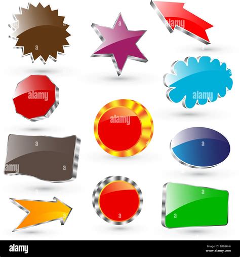 Collection Of 3d Vector Labels Stock Vector Image And Art Alamy