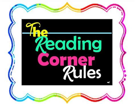 Teacher Fun Files Reading Corner Rules 2