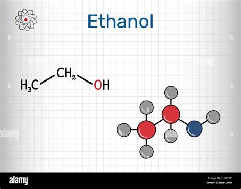 Ethanol C2h5oh Molecule It Is A Primary Alcohol An Alkyl Alcohol