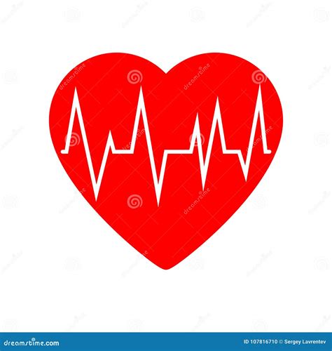 Heart Cardiogram Icon Stock Vector Illustration Of Disease 107816710