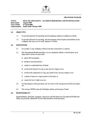 printable workplace accident report forms  templates