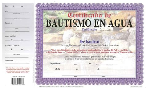 Collection Of Certificados De Bautismo En Pdf Certificados Para