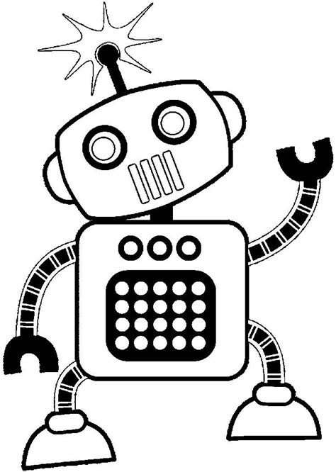Robot Coloring Pages For Preschool | Coloring pages, Coloring pages for