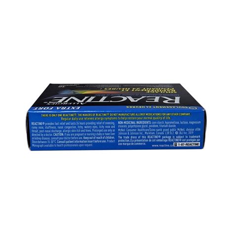 Reactine Extra Strength Cetirizine Hydrochloride 10mg 30 Tablets