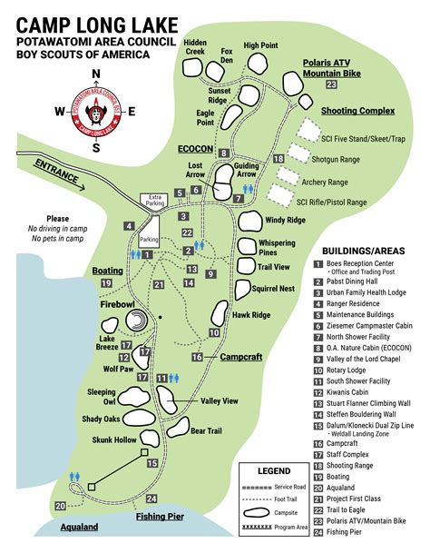 Camp Long Lake Map