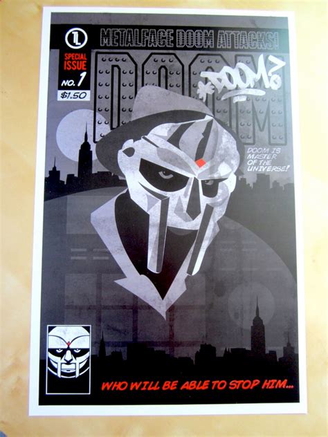 Mf Doom Classic Comic Book Digital Art Print Etsy